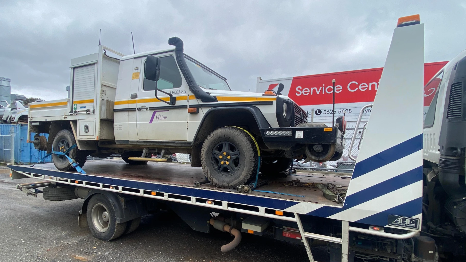 All Over Towing — towing operation